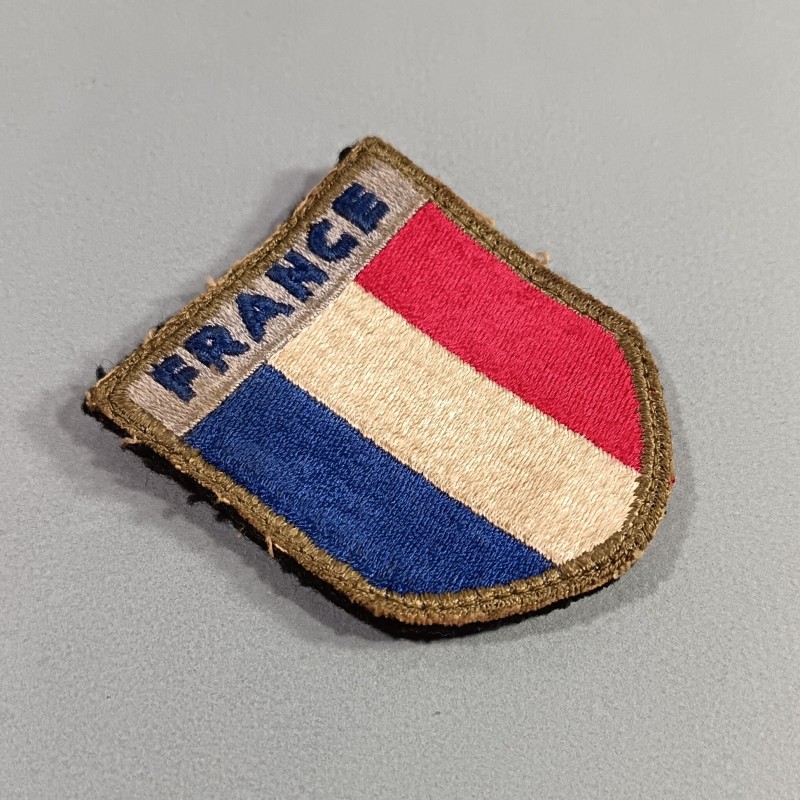 INSIGNE D'EPAULE EN TISSU PATCH FRANCE 1 ère ARMEE DEBARQUEMENT RHIN et DANUBE LIBERATION 1944 1945 TOA
