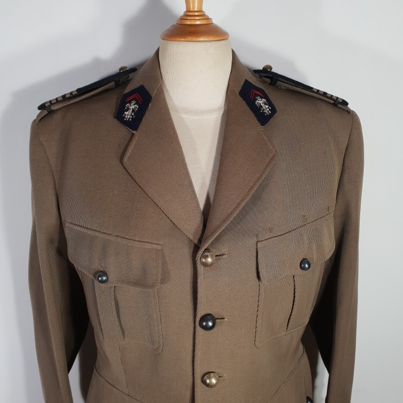 UNIFORME MODELE 1939 D'UN COLONEL DE CAVALERIE ETAT MAJOR VESTE ET PANTALON FABRICATION NOMINATIVE DATEE 1953