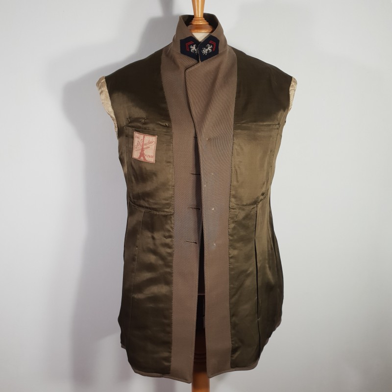 UNIFORME MODELE 1939 D'UN COLONEL DE CAVALERIE ETAT MAJOR VESTE ET PANTALON FABRICATION NOMINATIVE DATEE 1953