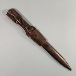 BAIONNETTE ALLEMANDE 98K AVEC SON CUIR FOURREAU ET BAIONNETTE MEME NUMERO DATE 1940 CUIR REGIMENTE LUFTWAFFE