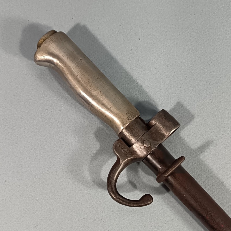 BAIONNETTE LEBEL MODELE 1886 - 93 RACCOURCIE OU MODIFIEE R35 AVEC QUILLON POIGNEE MAILLECHORT "LA ROSALIE"