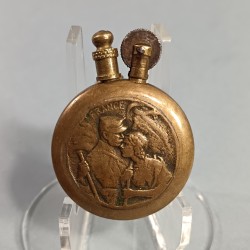 BRIQUET DE POILUS BAISE PATRIOTE ET 13 PORTE BONHEUR ARTISANAT DE TRANCHEES SOUVENIR GUERRE 1914 - 1918