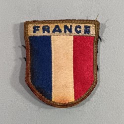 INSIGNE D'EPAULE EN TISSU PATCH FRANCE 1 ère ARMEE DEBARQUEMENT RHIN et DANUBE LIBERATION 1944 1945 TOA