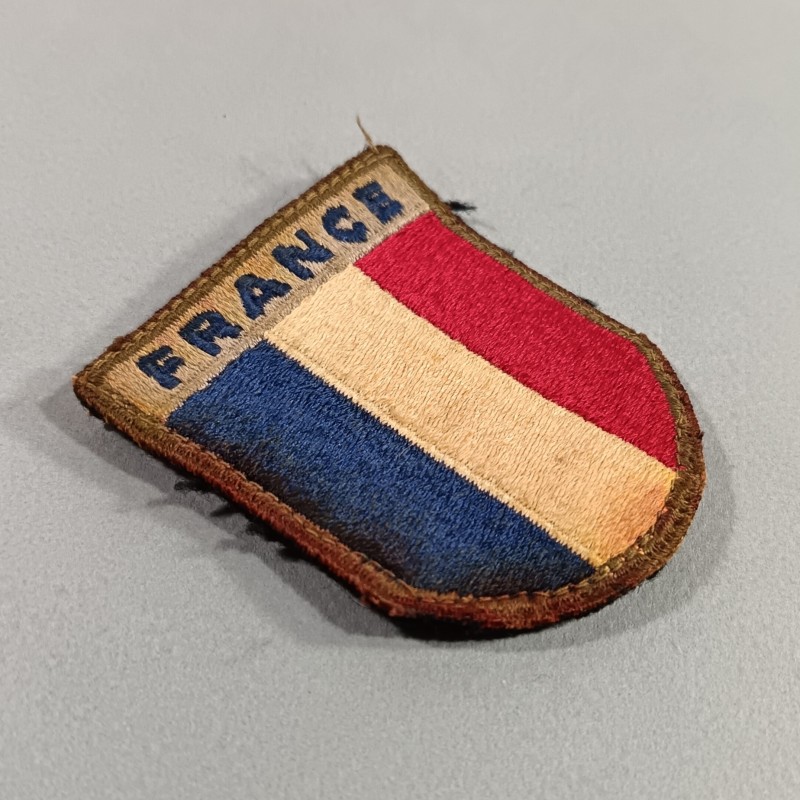 INSIGNE D'EPAULE EN TISSU PATCH FRANCE 1 ère ARMEE DEBARQUEMENT RHIN et DANUBE LIBERATION 1944 1945 TOA