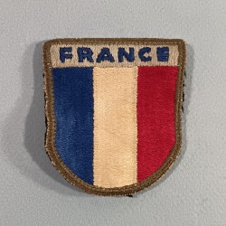 INSIGNE D'EPAULE EN TISSU PATCH FRANCE 1 ère ARMEE DEBARQUEMENT RHIN et DANUBE LIBERATION 1944 1945 FFL
