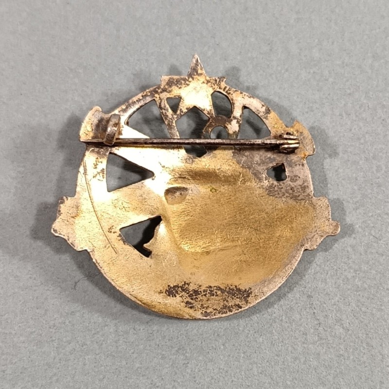 INSIGNE MILITAIRE 67 ème RAA REGIMENT D'ARTILLERIE D'AFFRIQUE PERIODE 1940 1944 FABRICATION NON MARQUEE ARMEE DE LIBRATION