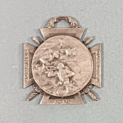 MEDAILLE JOURNEE DU POILU 25 26 DECEMBRE 1915 SOUVENIR DE LA GUERRE 1914 1918