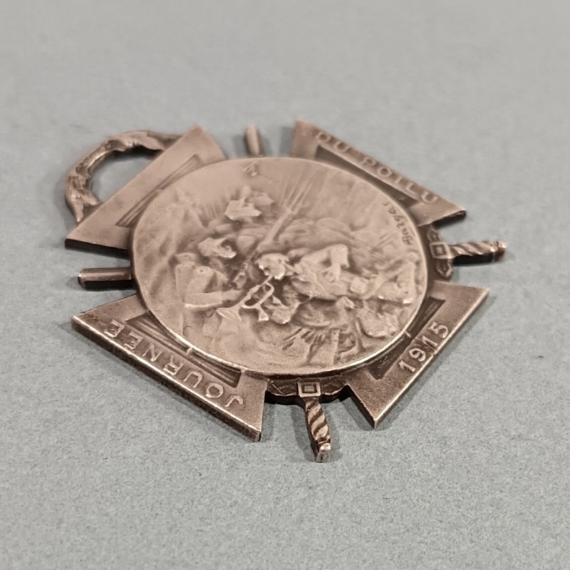 MEDAILLE JOURNEE DU POILU 25 26 DECEMBRE 1915 SOUVENIR DE LA GUERRE 1914 1918