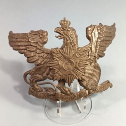 PLAQUE DE CASQUE A POINTE ALLEMAND BADOIS DU 109 ème REGIMENT DE GRENADIERS DE LA GARDE GRIFFON MIT GOTT F. FUERST U. WATERLAND