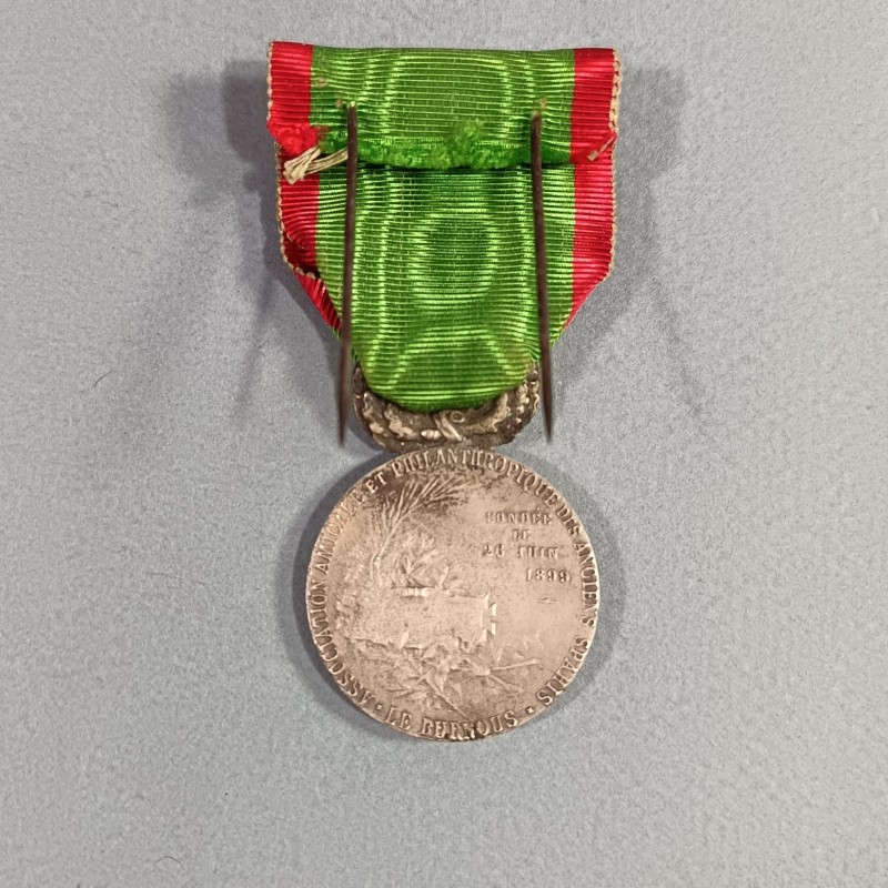 FRANCE MEDAILLE DE L'ASSOCIATION AMICALE ET PHILANTROPIQUE DES ANCIENS SPAHIS LE BURNOUS 26/6 1899