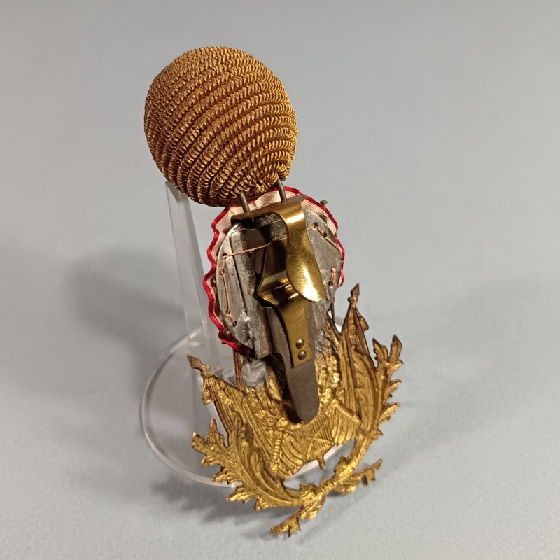 SUPERBE !! ATTRIBUT OU INSIGNE ET POMPON DE KEPI D'OFFICIERS ET ADJUDANTS MODELE 1886 OFFICIER OU FONCTIONNAIRES DE L'INTENDANCE