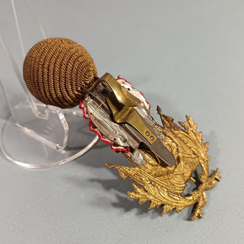 SUPERBE !! ATTRIBUT OU INSIGNE ET POMPON DE KEPI D'OFFICIERS ET ADJUDANTS MODELE 1886 OFFICIER OU FONCTIONNAIRES DE L'INTENDANCE