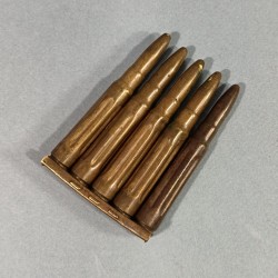 CLIPS LAME CHARGEUR DE 5 BALLES DE MANIPULATION POUR FUSIL MAUSER 98K BALLES DATEES DES ANNEES 1934 A 1939