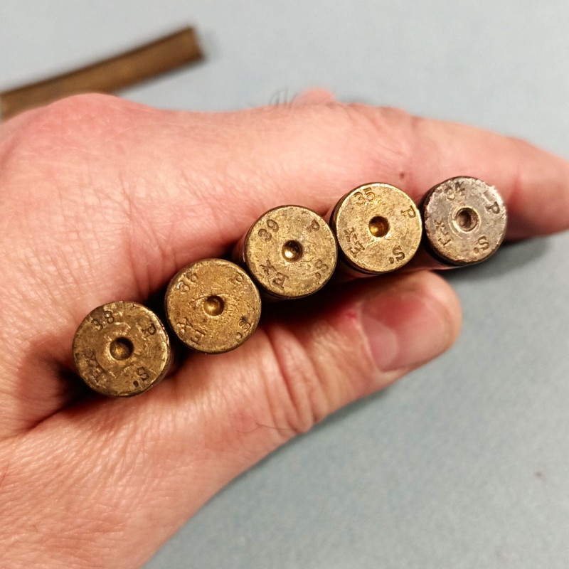 CLIPS LAME CHARGEUR DE 5 BALLES DE MANIPULATION POUR FUSIL MAUSER 98K BALLES DATEES DES ANNEES 1934 A 1939
