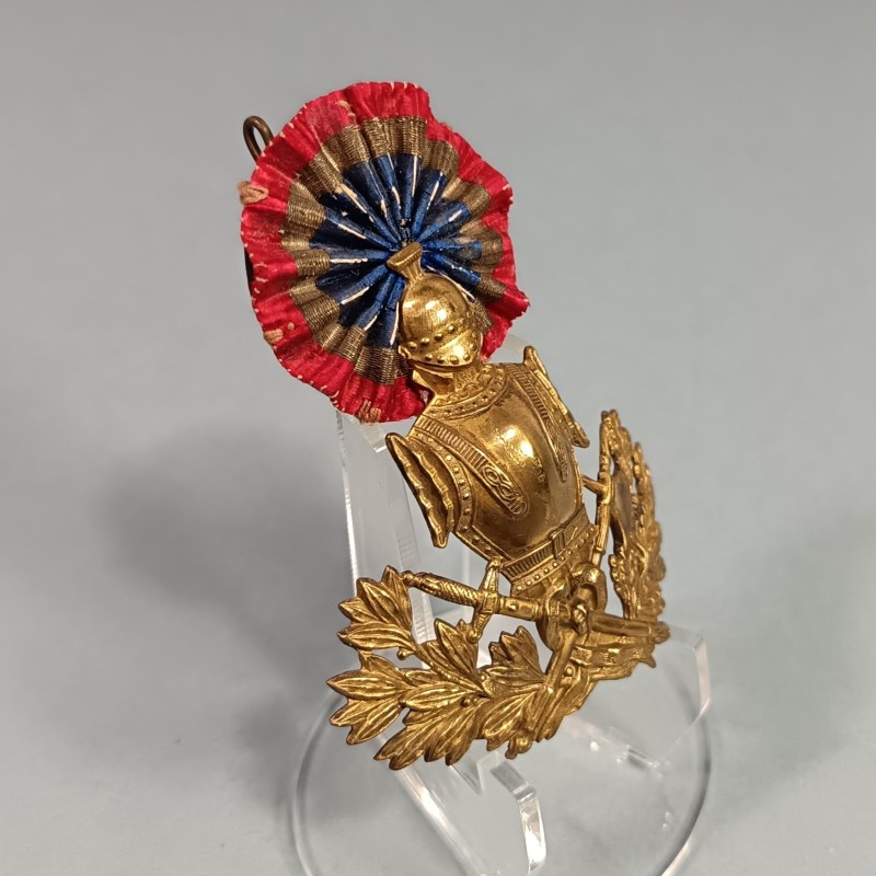 ATTRIBUT OU PLAQUE DE KEPI D'OFFICIERS ET ADJUDANTS MODELE 1886 OFFICIER DU GENIE MILITAIRE