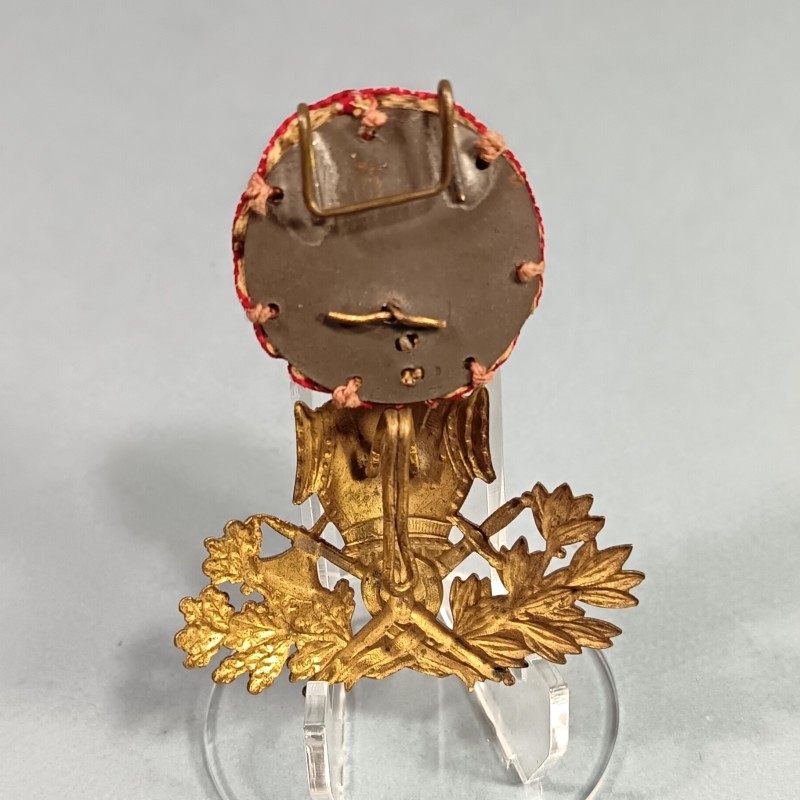 ATTRIBUT OU PLAQUE DE KEPI D'OFFICIERS ET ADJUDANTS MODELE 1886 OFFICIER DU GENIE MILITAIRE