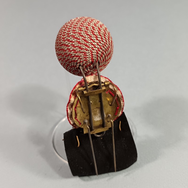 ATTRIBUT OU INSIGNE ET POMPON DE KEPI D'OFFICIERS ET ADJUDANTS MODELE 1886 OFFICIER D'INFANTERIE ET LEGION ETRANGERE