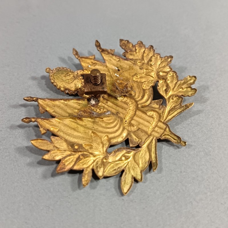 PLAQUE OU INSIGNE DE SHAKO OU GIBERNE D'OFFICIERS MODELE 1872 OFFICIER DU SERVICE DE SANTE DES ARMEES