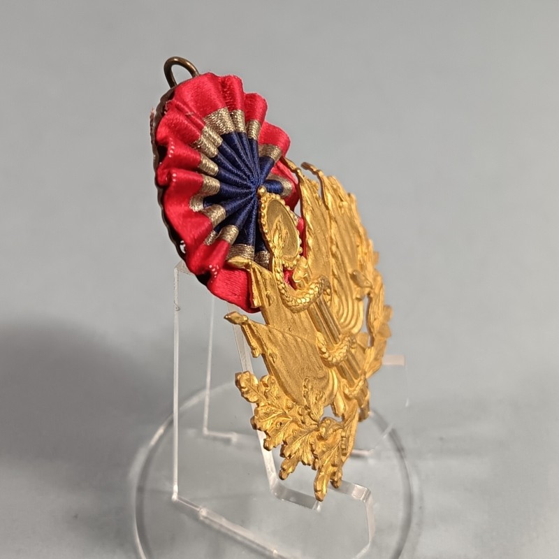 ATTRIBUT OU INSIGNE DE KEPI D'OFFICIERS ET ADJUDANTS MODELE 1886 OFFICIER DU SERVICE OU CORPS DE SANTE DES ARMEES