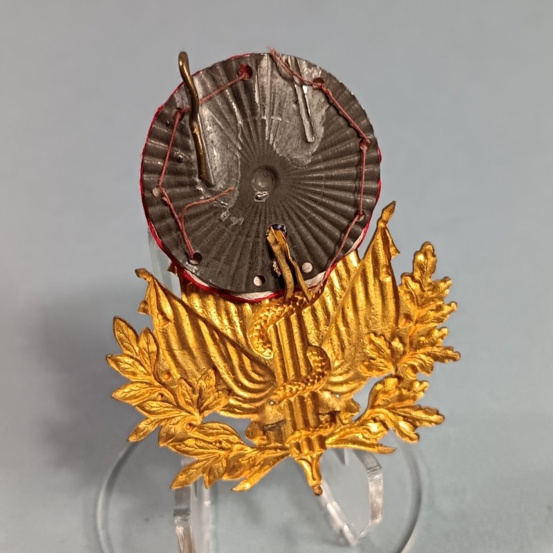 ATTRIBUT OU INSIGNE DE KEPI D'OFFICIERS ET ADJUDANTS MODELE 1886 OFFICIER DU SERVICE OU CORPS DE SANTE DES ARMEES