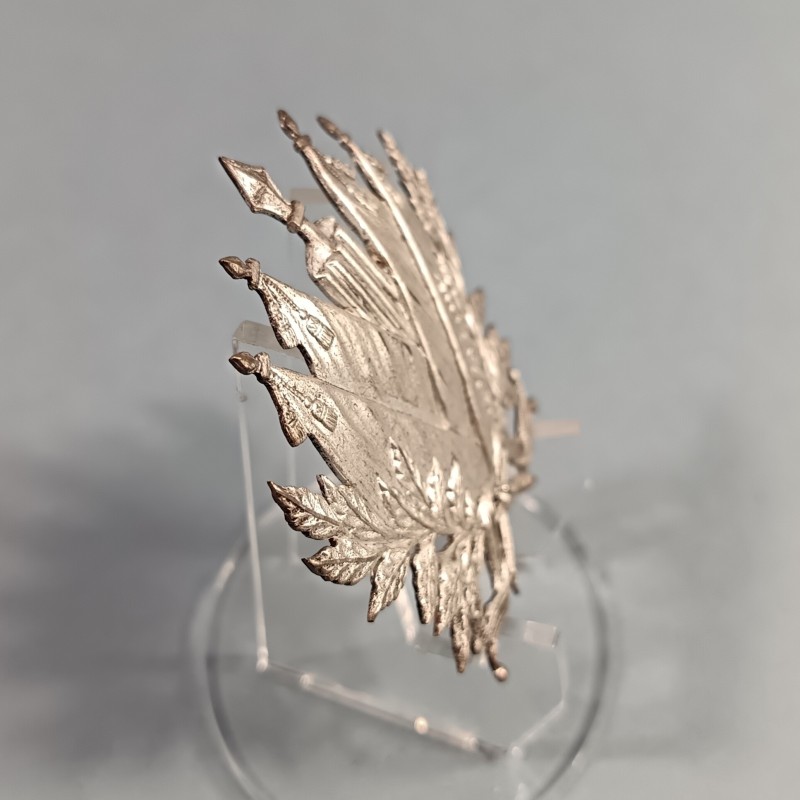 PLAQUE OU INSIGNE DE SHAKO OU GIBERNE D'OFFICIERS MODELE 1872 OFFICIER DES VETERINAIRES MILITAIRES