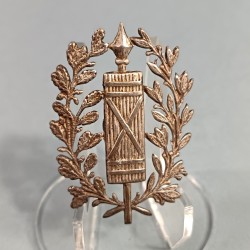 PLAQUE OU INSIGNE DE SHAKO OU GIBERNE D'OFFICIERS MODELE 1872 OFFICIER DE L'ADMINISTRATION PENITENTIAIRE