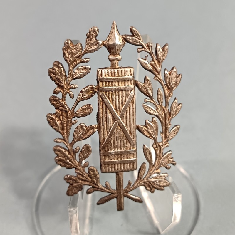 PLAQUE OU INSIGNE DE SHAKO OU GIBERNE D'OFFICIERS MODELE 1872 OFFICIER DE L'ADMINISTRATION PENITENTIAIRE