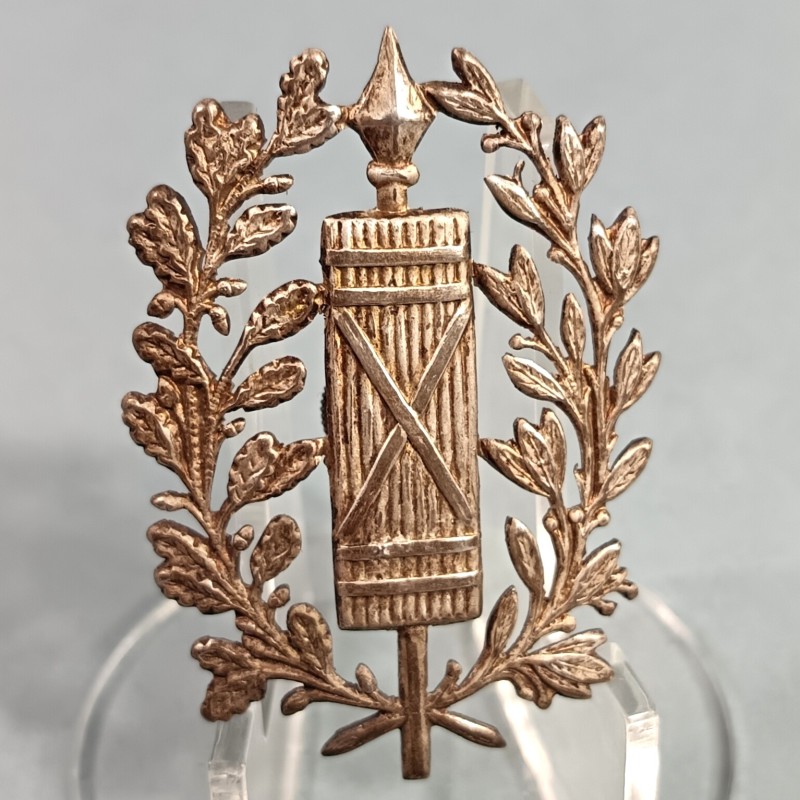 PLAQUE OU INSIGNE DE SHAKO OU GIBERNE D'OFFICIERS MODELE 1872 OFFICIER DE L'ADMINISTRATION PENITENTIAIRE