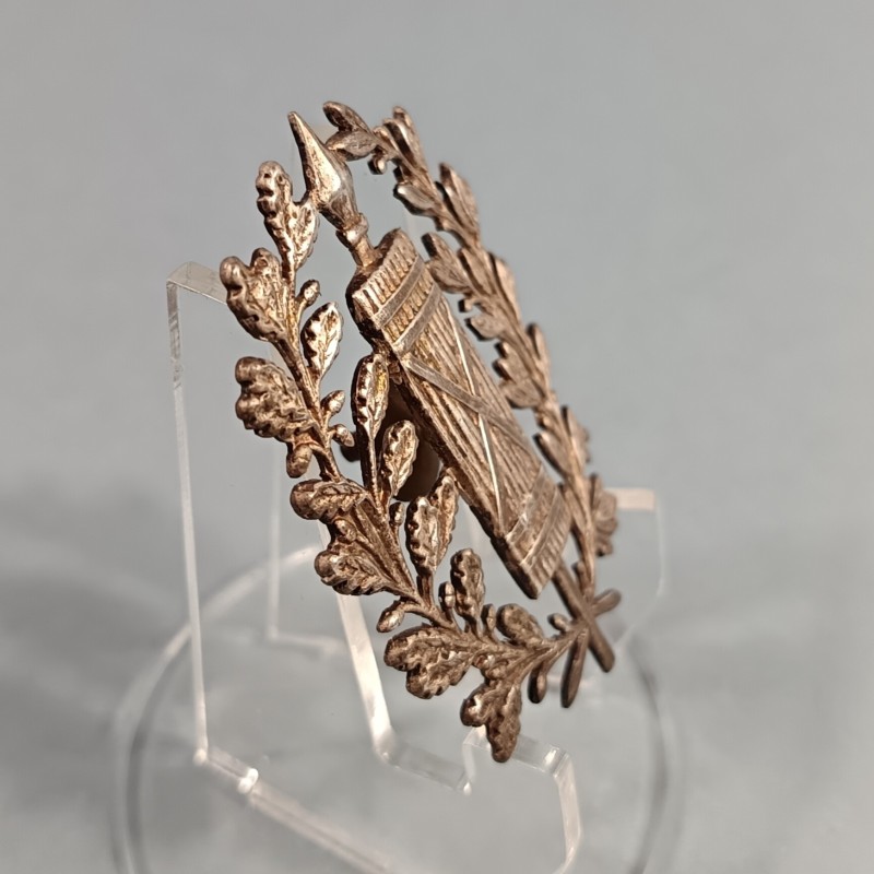 PLAQUE OU INSIGNE DE SHAKO OU GIBERNE D'OFFICIERS MODELE 1872 OFFICIER DE L'ADMINISTRATION PENITENTIAIRE