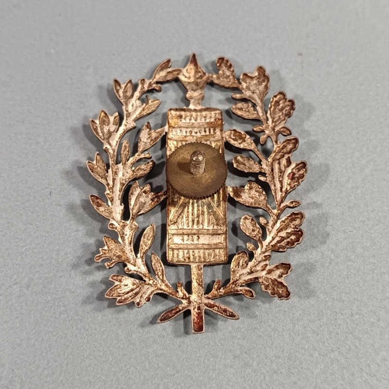 PLAQUE OU INSIGNE DE SHAKO OU GIBERNE D'OFFICIERS MODELE 1872 OFFICIER DE L'ADMINISTRATION PENITENTIAIRE