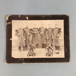 ENSEMBLE DE 3 PHOTOS CARTONNEES DE LA MUSIQUE DU 5 ème REGIMENT D'INFANTERIE DE LIGNE VERS 1900 GARD (30)