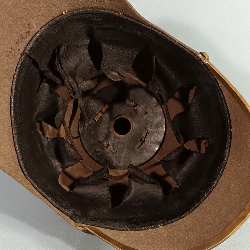 CASQUE A POINTE PRUSSIEN MODELE EN FEUTRE GRIS VERT MODELE  ERSATZ 1914-1915 SIMPLIFIE