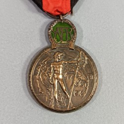 MEDAILLE FRANCO BELGE DES ANCIENS COMBATTANTS DE L'YSER OU ISERE COMBATS 17-31 OCTOBRE 1914 GUERRE 1914-1918