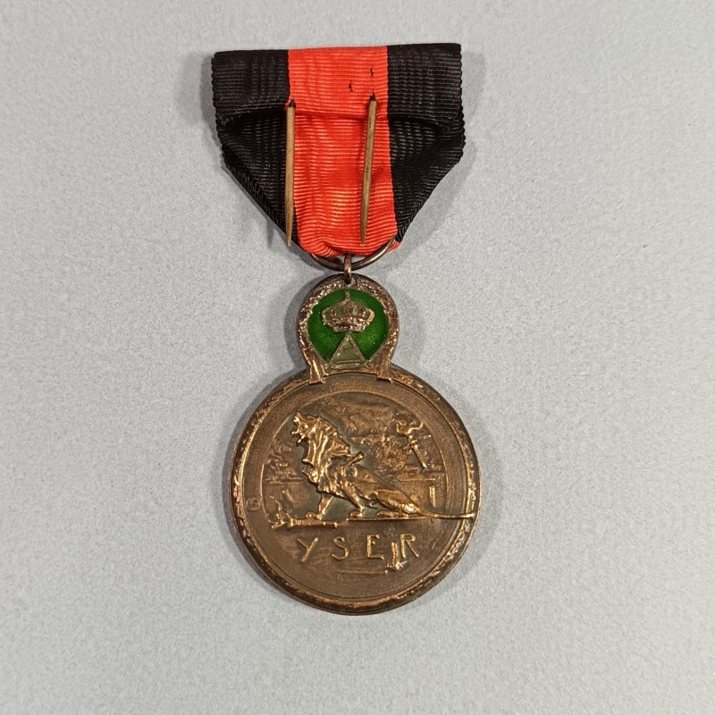 MEDAILLE FRANCO BELGE DES ANCIENS COMBATTANTS DE L'YSER OU ISERE COMBATS 17-31 OCTOBRE 1914 GUERRE 1914-1918
