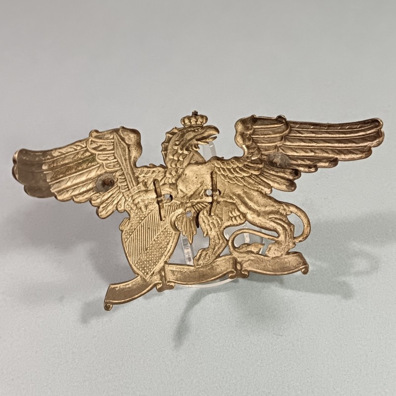 RARE !!!! PLAQUE DE CASQUE A POINTE ALLEMAND BADOIS DE RESERVISTE DU 109 ème REGIMENT DE GRENADIERS DE LA GARDE