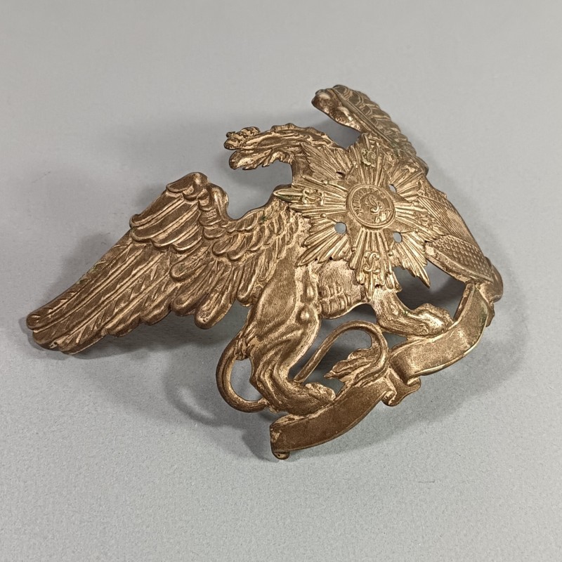 RARE !!!! PLAQUE DE CASQUE A POINTE ALLEMAND BADOIS DE RESERVISTE DU 109 ème REGIMENT DE GRENADIERS DE LA GARDE
