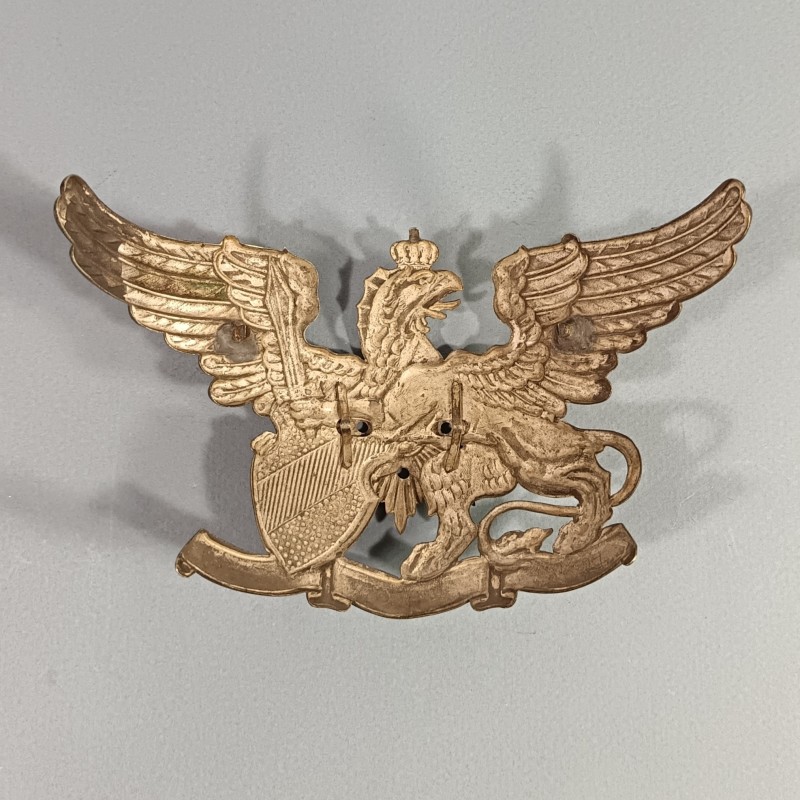 RARE !!!! PLAQUE DE CASQUE A POINTE ALLEMAND BADOIS DE RESERVISTE DU 109 ème REGIMENT DE GRENADIERS DE LA GARDE