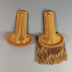 EPAULETTES DE LIEUTENANT OU SOUS LIEUTENANT OFFICIER D'INFANTERIE MODELE TROISIEME REPUBLIQUE 1900 1914 TENUE 1931