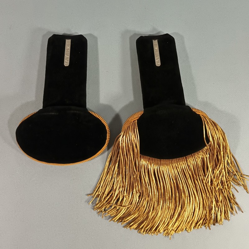 EPAULETTES DE LIEUTENANT OU SOUS LIEUTENANT OFFICIER D'INFANTERIE MODELE TROISIEME REPUBLIQUE 1900 1914 TENUE 1931