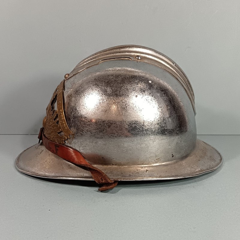 CASQUE DE SAPEUR POMPIER DE LA VILLE DE RAHLING EN MOSELLE SAPEURS-POMPIERS MODELE 1923