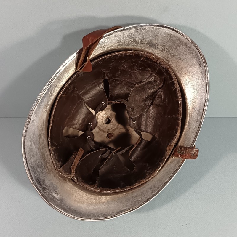 CASQUE DE SAPEUR POMPIER DE LA VILLE DE RAHLING EN MOSELLE SAPEURS-POMPIERS MODELE 1923
