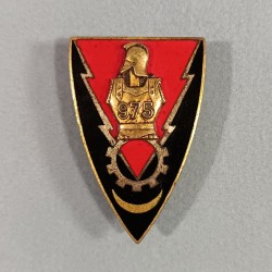 INSIGNE MILITAIRE 975 ème COMPAGNIE ELECTRO MECANICIENS DU GENIE FABRICATION DRAGO PARIS G.1694