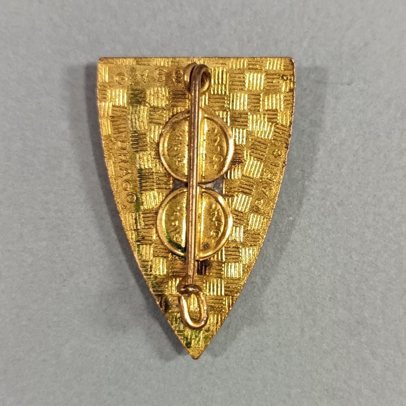 INSIGNE MILITAIRE 975 ème COMPAGNIE ELECTRO MECANICIENS DU GENIE FABRICATION DRAGO PARIS G.1694