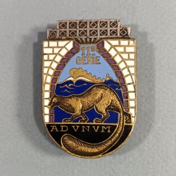 INSIGNE MILITAIRE 11 ème REGIMENT DU GENIE FABRICATION DRAGO PARIS NICE RUE BERANGER