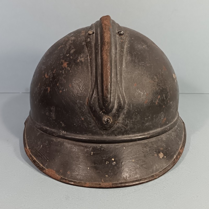 CASQUE ADRIAN MODELE 1915 INFANTERIE CAVALERIE LEGION COMPLET GUERRE 1914-1918 POILUS DE VERDUN INSIGNE GRENADE