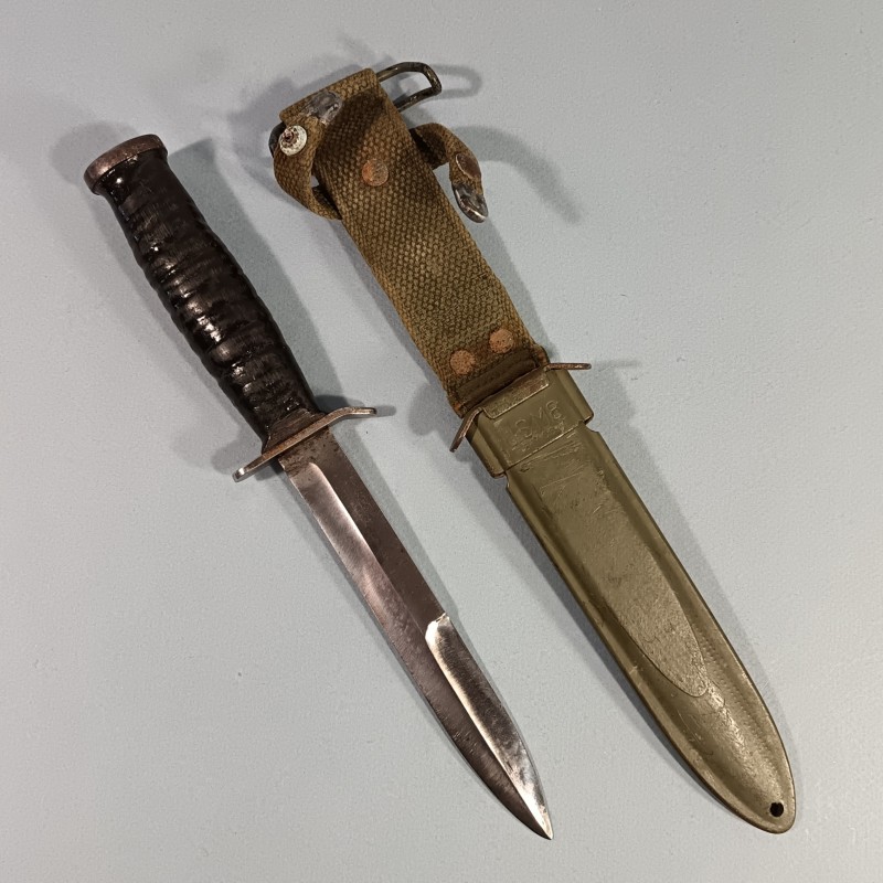 COUTEAU DE COMBAT USM3 UTICA MARQUAGE GARDE FOURREAU USM8  B.M.CO.