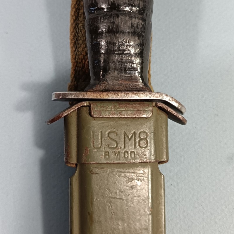 COUTEAU DE COMBAT USM3 UTICA MARQUAGE GARDE FOURREAU USM8  B.M.CO.