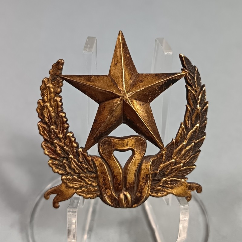 PLAQUE OU INSIGNE DE SHAKO OU GIBERNE D'OFFICIERS MODELE 1872 OFFICIER D'ADMINISTRATION DU SERVICE DE L'INTENDANCE