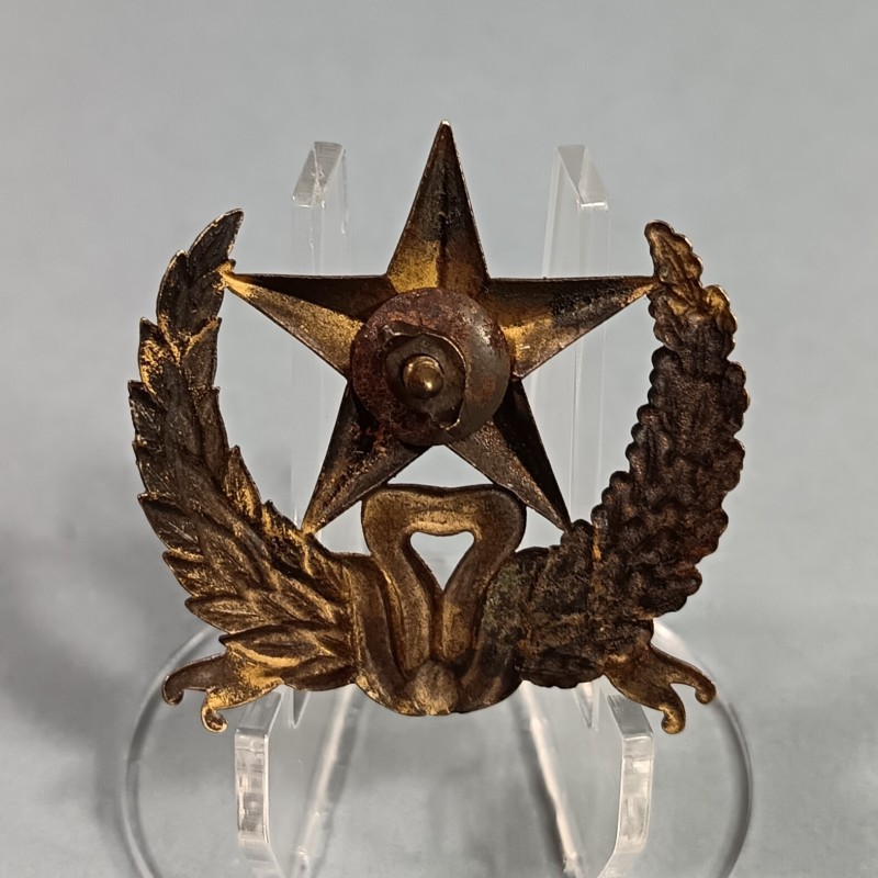 PLAQUE OU INSIGNE DE SHAKO OU GIBERNE D'OFFICIERS MODELE 1872 OFFICIER D'ADMINISTRATION DU SERVICE DE L'INTENDANCE
