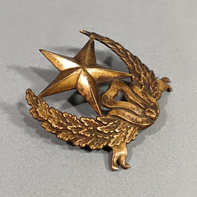 PLAQUE OU INSIGNE DE SHAKO OU GIBERNE D'OFFICIERS MODELE 1872 OFFICIER D'ADMINISTRATION DU SERVICE DE L'INTENDANCE